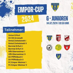Vorstellung Turniere Empor-Cup 2024 - G-Junioren